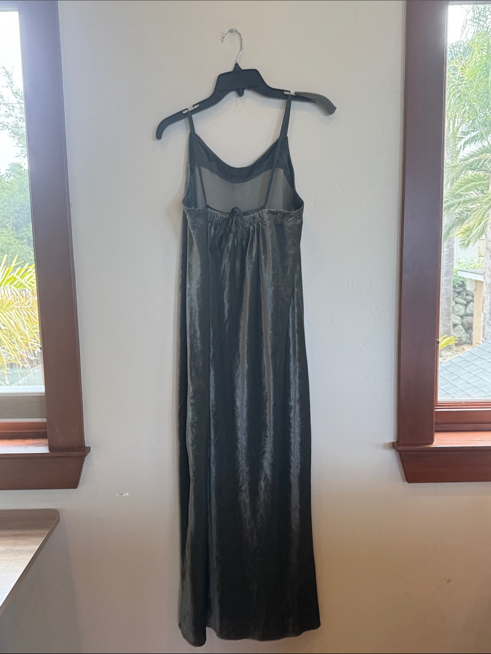 NWT Splendid Green Velvet Breeze Maxi Dress size Small - Picture 3 of 6